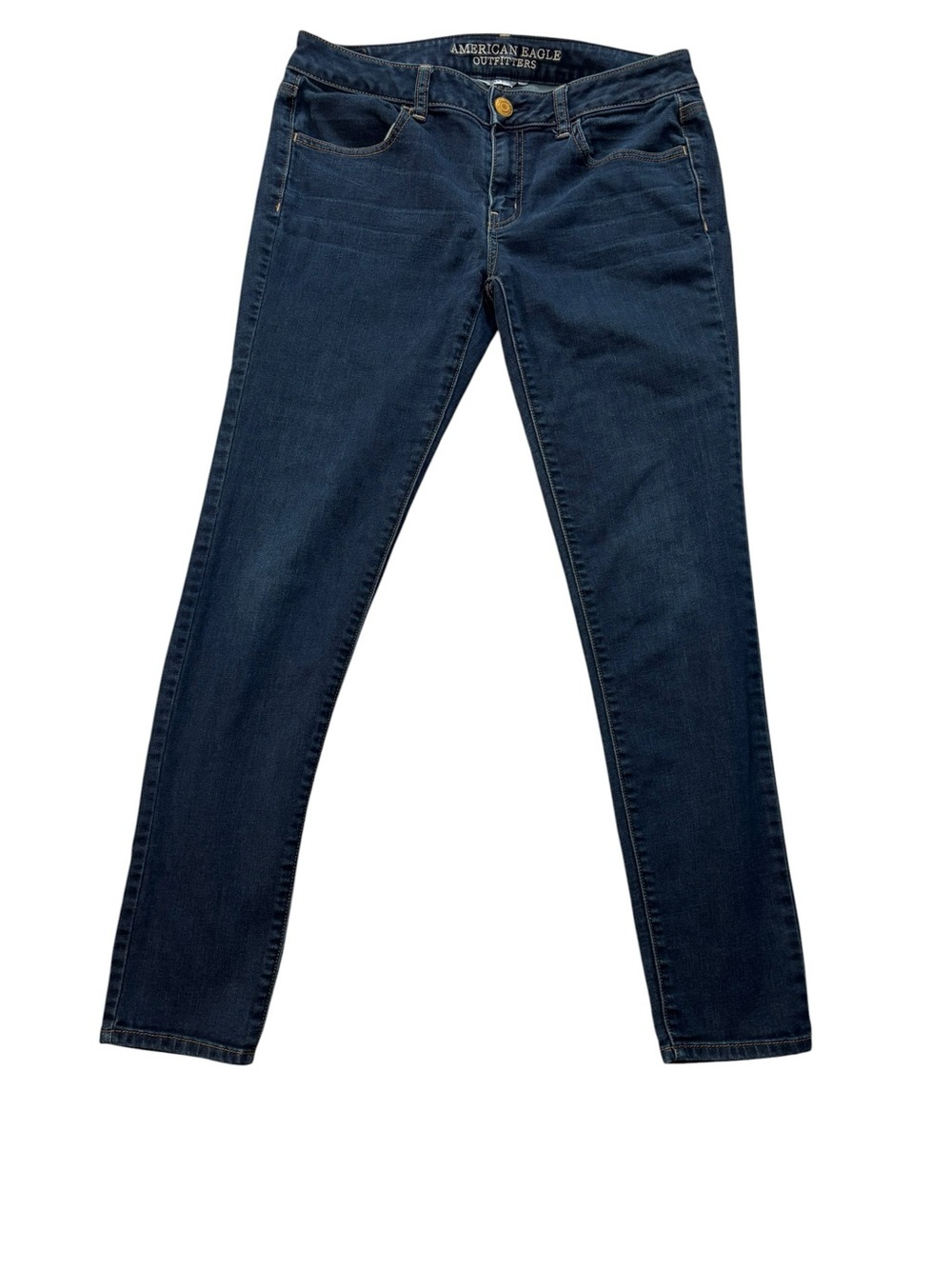 American Eagle Jeans, Skinny Jeggings, Size 8, Dark Blue, Women, AEO, Indigo